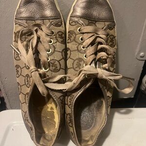 MICHAEL Michael Kors Brown Monogram Sneakers